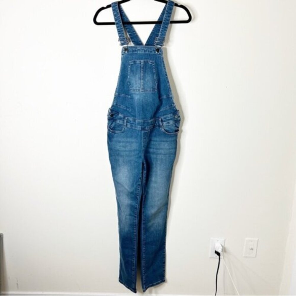Seraphine Trav Denim Maternity Overalls Dungaree Size 4M Pregnancy Motherhood - Picture 9 of 16